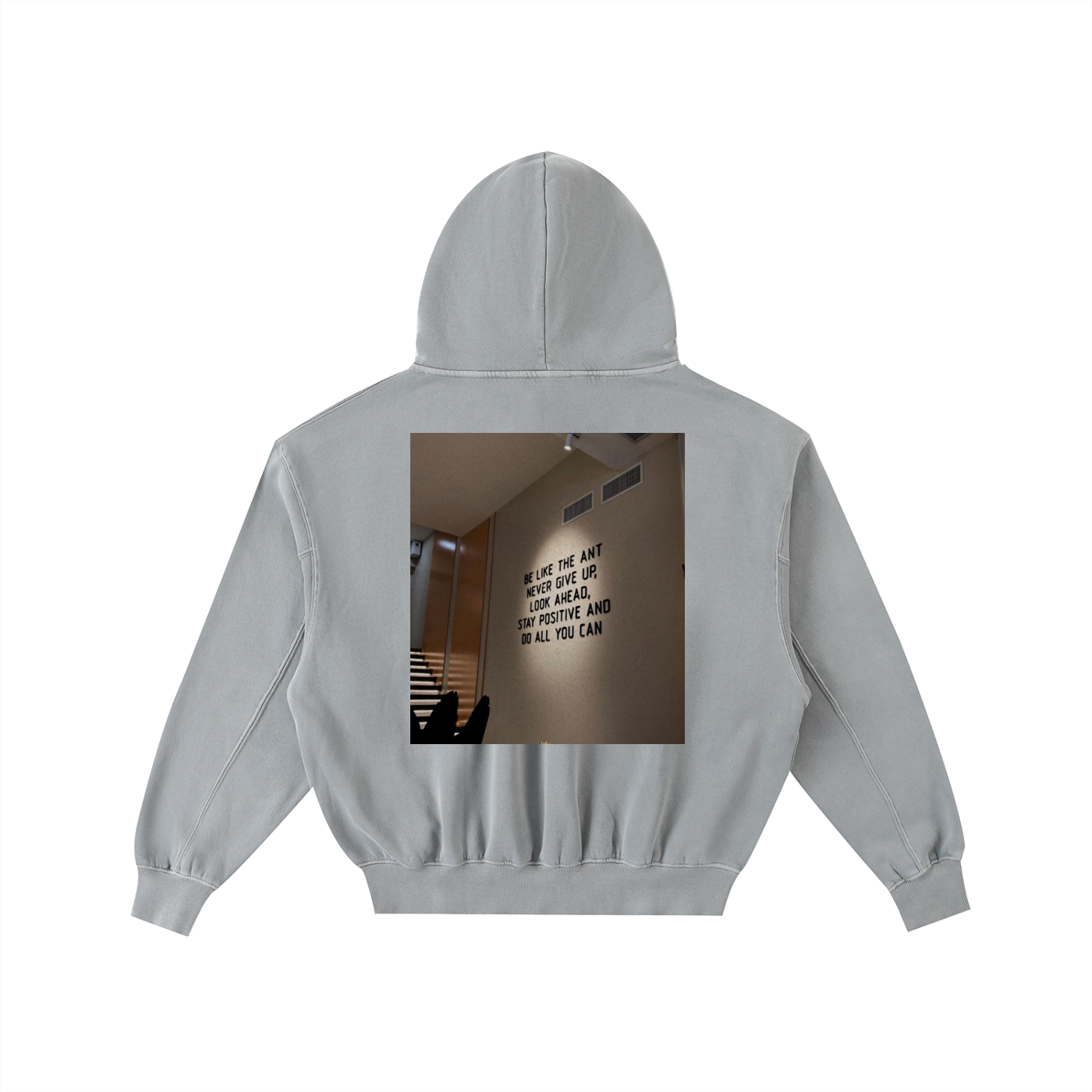 Frayed Enzyme Washed Fleece Hoodie